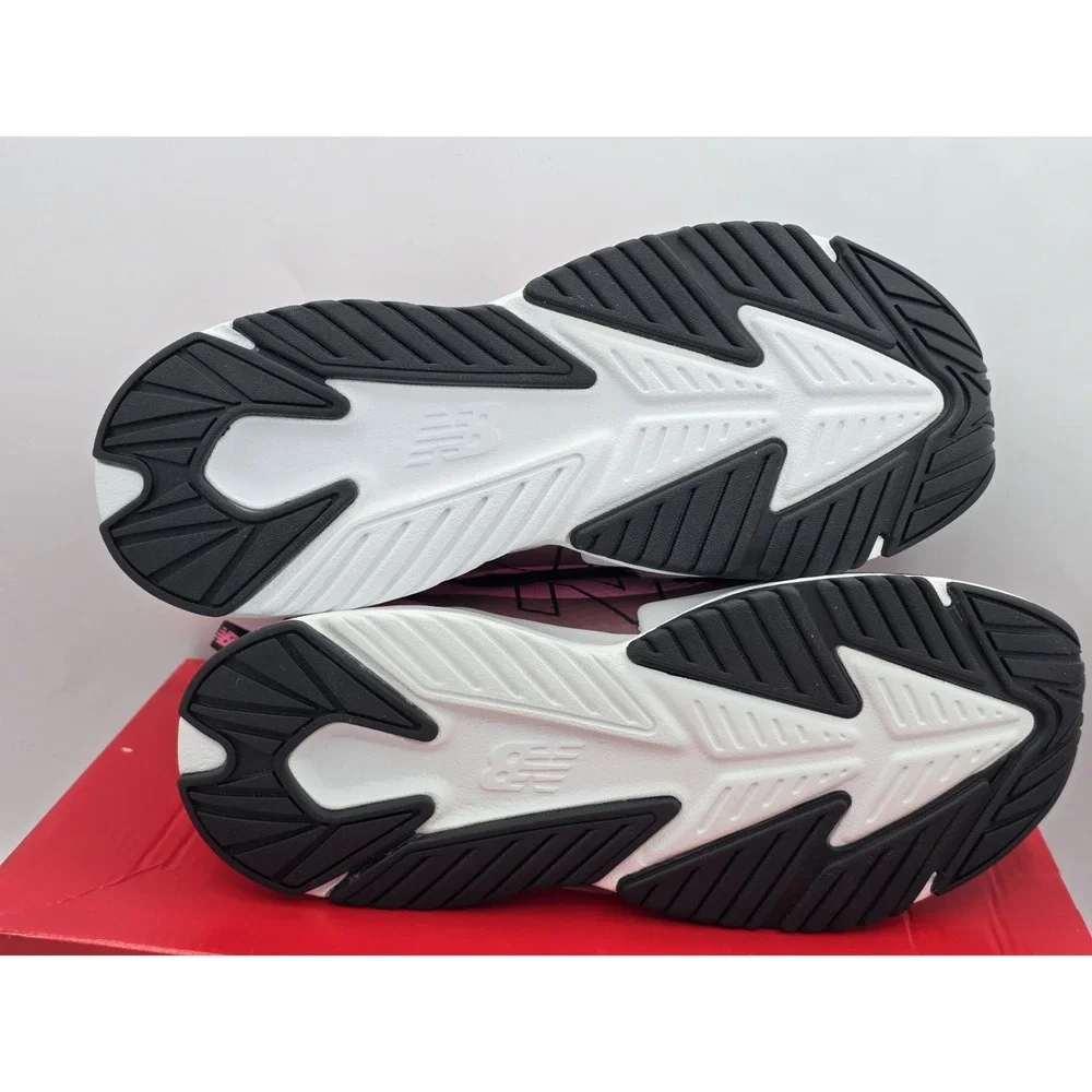 New Balance Big Kid's Rave Run V2 Bungee Lace Team - Pink Black Sz 7 Wide NEW - Picture 13 of 13